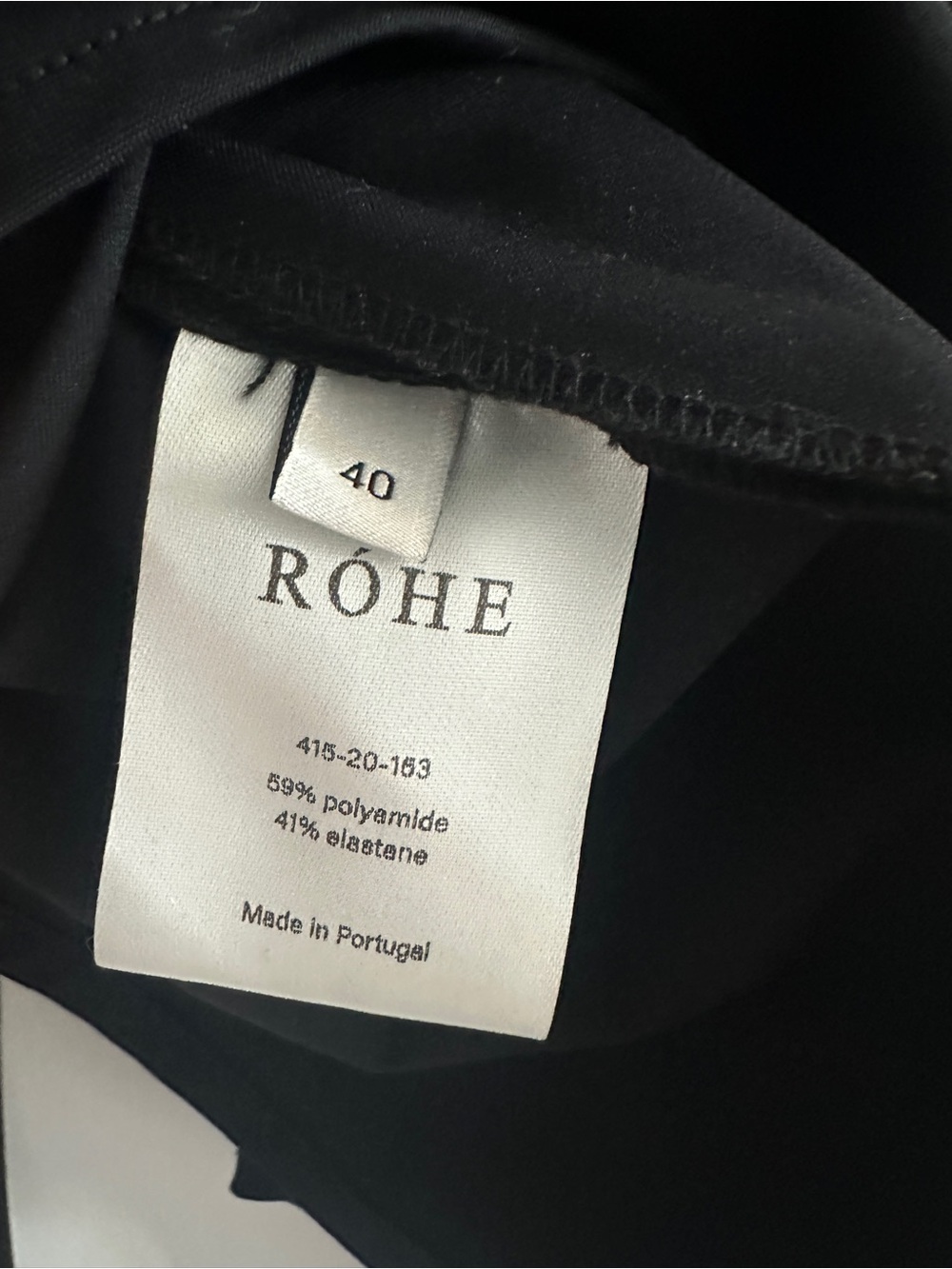 Rohe Black Off-Shoulder Wrap Top Size 40/US 10 - Picture 9 of 10